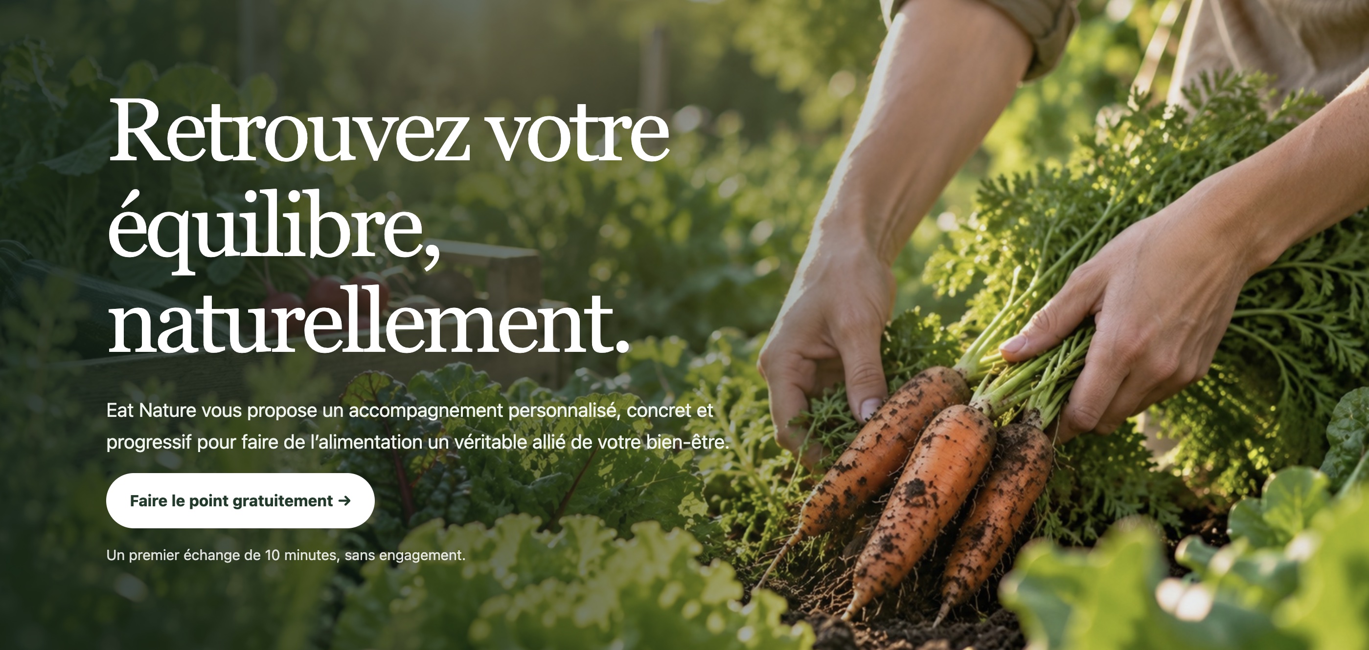 Aperçu du site Eat Nature